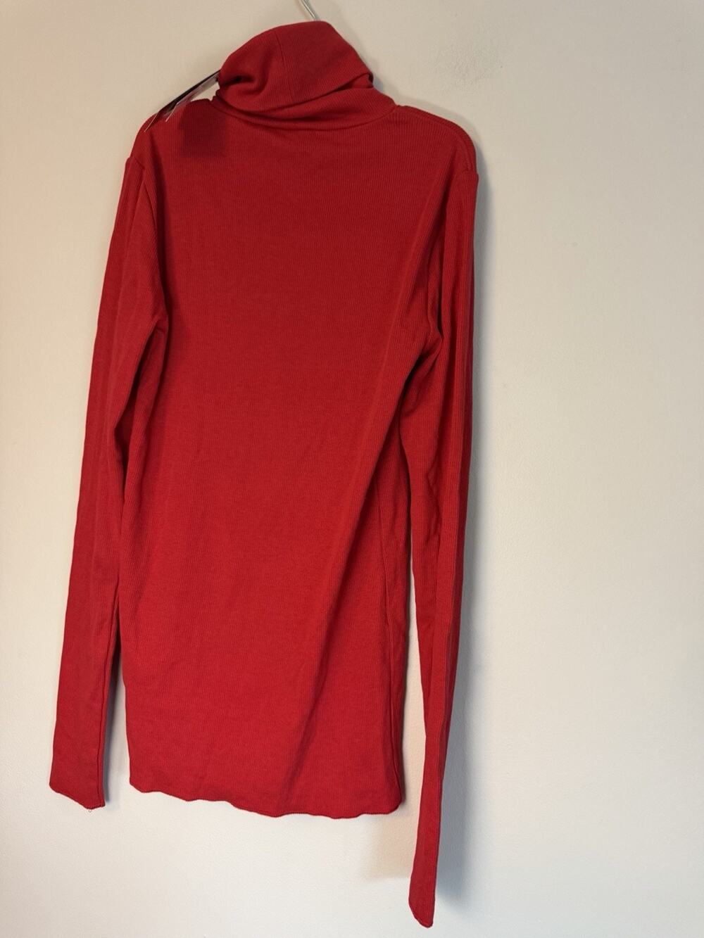 Polo Ralph Lauren Red Ribbed Turtleneck Stretch Red Sz XS NWT READ